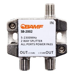 High-Performance 2-Way Coax Cable Splitter, Bi-Directional MoCA 5-2300MHz for TV