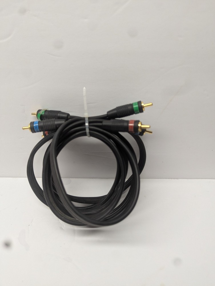 6FT COMPONENT VIDEO CABLE 3 RCA RED GREEN BLUE RGB COAXIAL for HDTV DVD VCR COAX