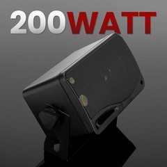 Multi-Room 3-Way Wall Mount Speakers – 200W, ABS & Metal Design for Durability