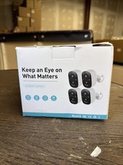 rohs SmartCam Outdoor Wi-Fi Battery Camera 4 Pack AI Event Detection