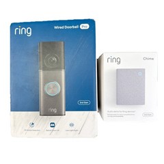 Ring Wired Doorbell Pro 4K (Newest Model) 3rd Gen + Ring Chime 3rd Gen | NEW |