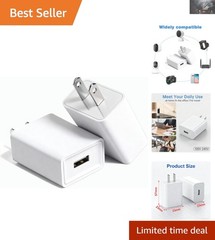 Wall Mountable 5V 2A Outdoor USB Power Adapter for Multiple Cam Models – 2 Pack