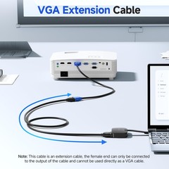 VGA Cable Male To Female 15 Pin PC Monitor TV LCD Plasma Hd Svga Lead 1m – 5m
