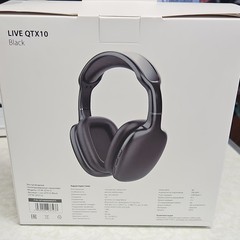 PREMIUM LIVE QTX10 Black Headphones Bluetooth Deep Bass Sound 40mm Over-Ear