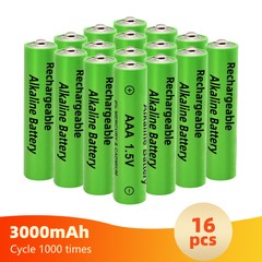 Rechargeable Battery 3000mAh 1.5V AA AAA Alkaline Batteries 1000 Cycle for Light