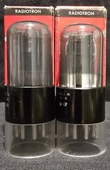 RCA 6SN7 GT US ARMY TUBE 1940s GRAY SMOKE MILITARY SPEC MATCHED SET