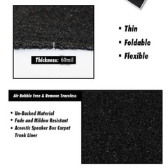 Non-Woven Speaker Box Carpet – Mildew & Tear Proof Subwoofer Covering Material