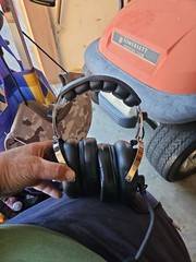 Crazed Pilot Black Aviation-Style Headset & Boom Mic