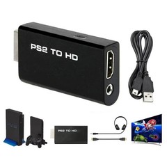 PS2 to HDMI Video Converter Adapter with 3.5mm Audio Output for HDTV Monitor US