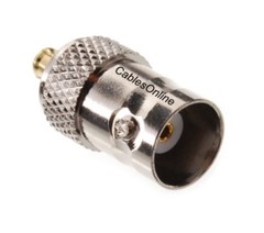 BNC Female to MCX Male 50Ω impedence Coaxial RF Adapter, CablesOnline RF-B1X3