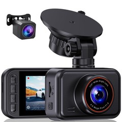 2.5K Dual Dash Cam Front & Rear, 2560P Mini Car Camera, Night Vision, G-Sensor,
