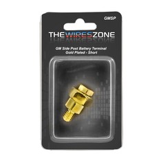 GM Short Side Post Mount Positive Negative Battery Terminal Gold Plated – Pair