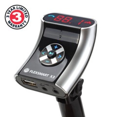 GOgroove FlexSMART X3 Compact Bluetooth FM Transmitter for Your Car or Vehicle