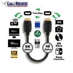 8K ULTRA HIGH SPEED HDMI CABLE HDMI 2.1 CERT 8K@60 4K@120 48GB 3FT 6FT 10FT 15FT