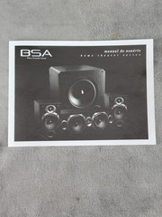 BSA44C Large Bookshelf Speaker With Two 4″ Carbon Fiber Woofers & 1″ Tweeter