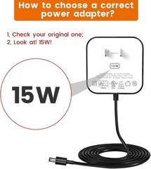 Replacement Power Cord for Alexa Echo Dot 5th Generation, 4th Gen, 3rd Gen, Echo
