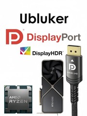 10K 8K DisplayPort 2.1 Cable 54Gbps, DP to DP Cord 4K 240Hz
