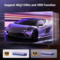 UGREEN HDMI 2.1 Switch 8K@60Hz 3 in 1 Out with Remote Support 3D CEC HDR HDCP2.3