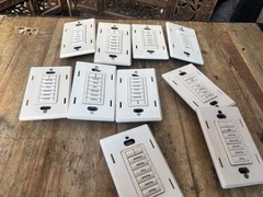 Lutron At-Nb-None Q26SM 6 Button +L/R Keypad Lot Of 10 Units