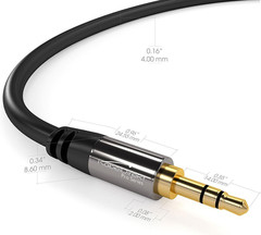 – 1Ft – 3.5Mm Audio Cable & Aux Cord/Auxiliary Cable (Stereo Headph