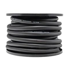 SoundBox CW0-50BK, 0 Gauge 50′ CCA Amplifier Power / Ground Amp Wire Spool