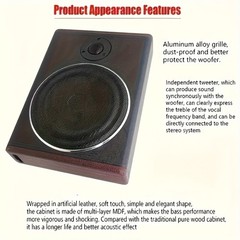 1200W 10″Slim Under-Seat Powered Subwoofer for Car Truck w/Amp Kit & Tweeter