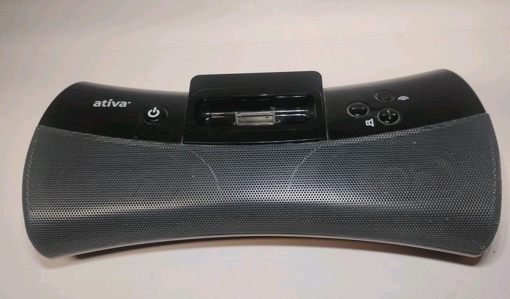 Ativa Portable Speaker Dock for iPod PF112 W/iPhone Working AA Battery Op PF112