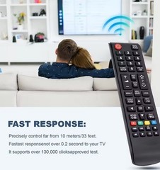 NEW Universal Remote Control for ALL Samsung LCD LED HDTV Smart TVs BN59-01199F