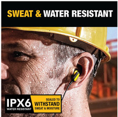 NEW DeWalt Jobsite Pro Wireless Earphones 190 2091 DW2 A Black /Yellow Free Ship