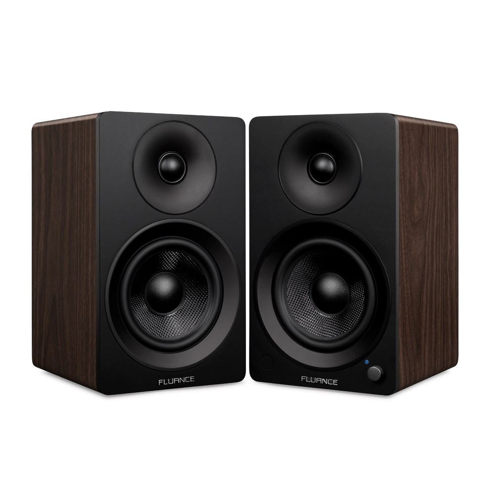 Fluance Powered 5” Stereo Bookshelf Speakers for Turntable, TV PC & Bluetooth 5