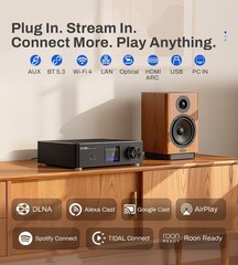 P30 300W x 2 Multiroom Streaming Amplifier Stereo Music Streamer with ESS ES9…