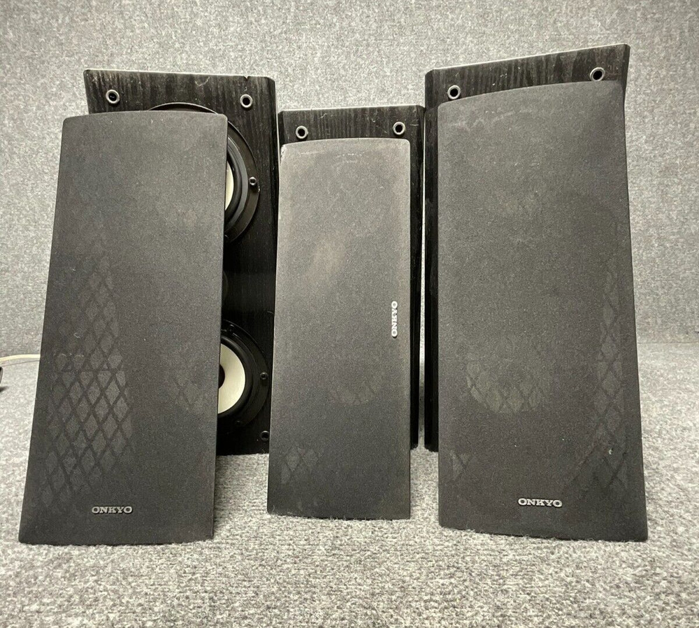 Onkyo SKC-520C Center Speaker SKF-520F Surround Sound System Used