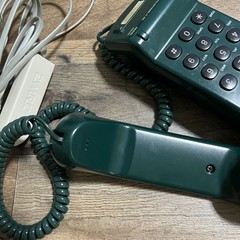 Vintage Sony IT-B3 Telephone Corded Landline Dark Green Slim Retro VTG
