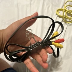 3-RCA Male to 3-RCA Male Composite AV Cable Red/White/Yellow 1:1 Black