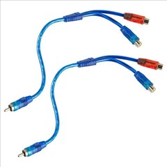 4x RCA Y Splitter Audio Jack Cable Adapter 1 Female to 2 Male – 1Male to 2Female