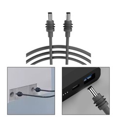 Sleek Black Waterproof DC Power Cable for Starlink for MINI Multiple Sizes