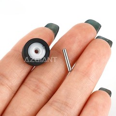 5PCS Pinch Roller with Metal Axle Recorder Reel 13×8.3X6.5×2.5mm for Sharp TC-WR
