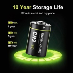 24Pack CR2 3V Lithium Battery 1000mAh Real Capacity DL-CR2 KCR2 Non-Rechargeable