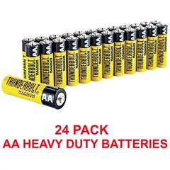 24 Pack AA Batteries Industrial Heavy Duty 1.5V Thunderbolt Magnum Low Drain