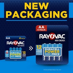 60-Pack AA Alkaline Batteries – High Energy & Leak Resistant for Household Use