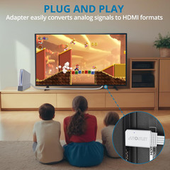 Wii to HDMI Converter 1080P 5ft 150cm Adapter HDMI Cable Output