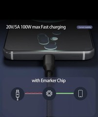 Heavy Duty Braided USB C Type-C Fast Charging Data Sync Charger Cable