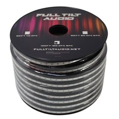 Full Tilt Audio 12GA White/Black 100′ OFC Oxygen Free Copper Speaker Wire Lot