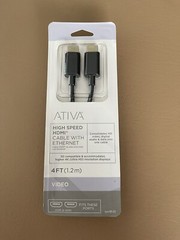 Ativa HDMI High Speed Cable with Ethernet 4ft 1.2 meters 1080P/4K