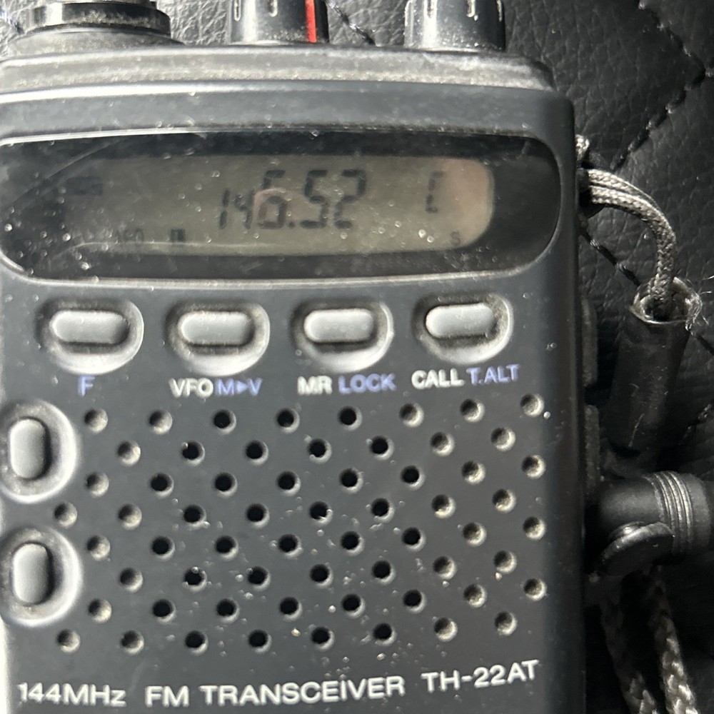 Kenwood TH22AT FM 2-Meter VHF Amateur Radio For Hams With 12V Charge Cord