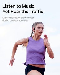 SHOKZ OpenRun Pro – Open-Ear Bluetooth Bone Conduction Sport Headphones, Sweat R
