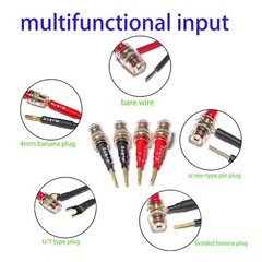 Flex Pin Banana Plugs to 4Mm Female Banana Jack Speaker Audio Adapter for Spring