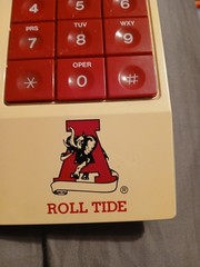 vintage University of Alabama Crimson Tide ITT corded land line telephone rare
