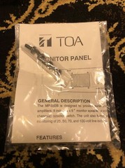 TOA MP-032B 10 CHANNEL PASSIVE MONITOR PANEL (**Small dent of speaker cover)