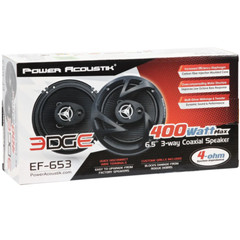 Power Acoustik 400W 3-Way 6-1/2in Front/Rear Door Speakers for 2007-2013 Sierra